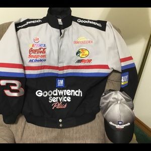 NASCAR Vintage Earnhardt #3 Jacket with Cap.